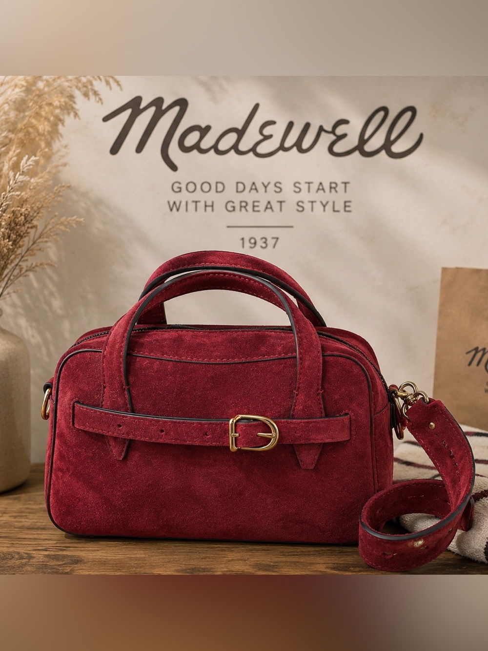 Madewell the Mini Crossbody in cabernet Beautiful bag !!